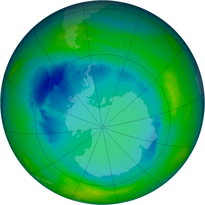 Ozone Map 2005-08-05